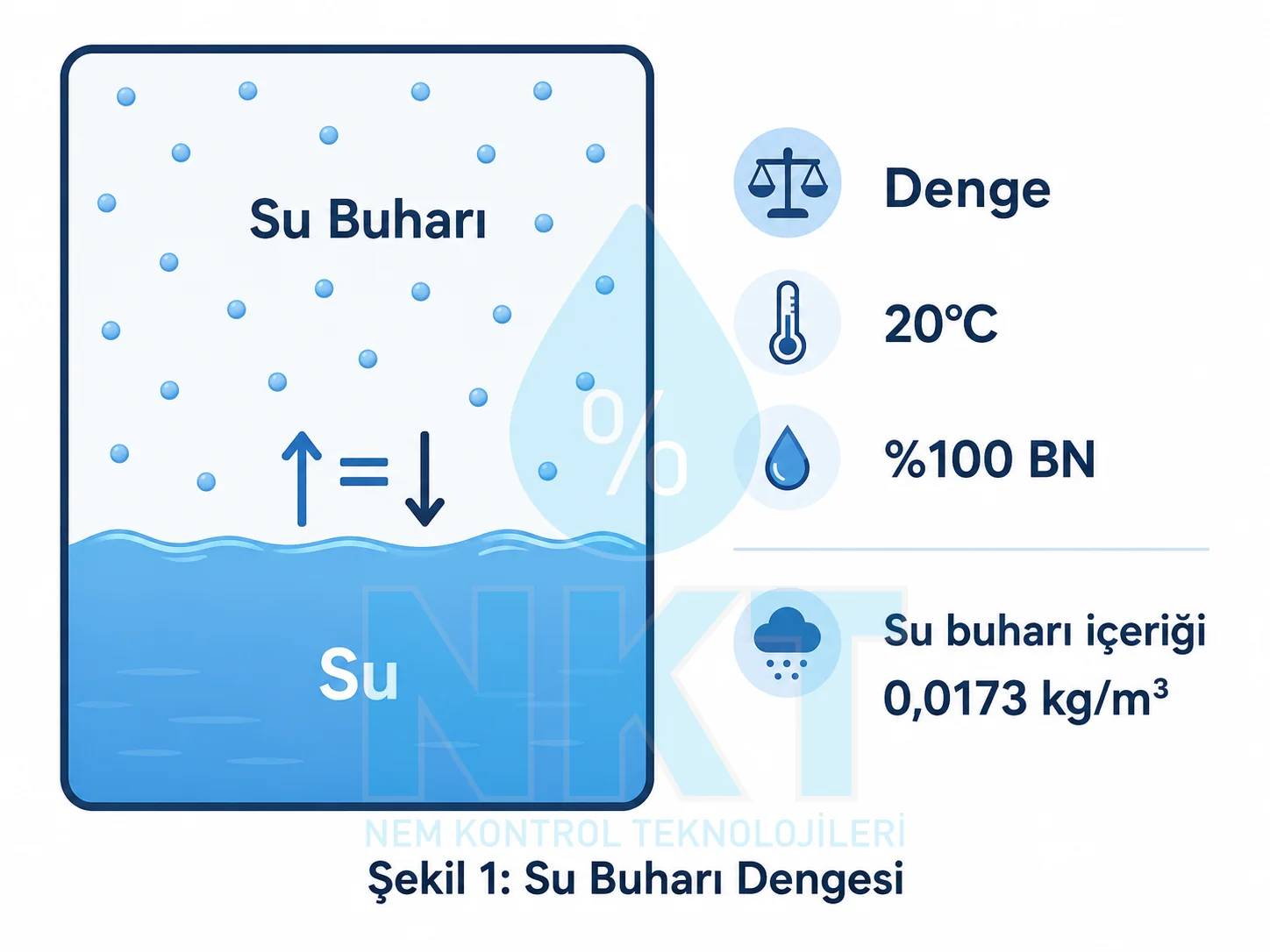 Air and water vapor equilibrium diagram: saturation vapor pressure curve as a function of temperature